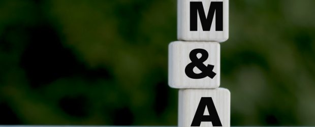 M&A letters on wooden blocks